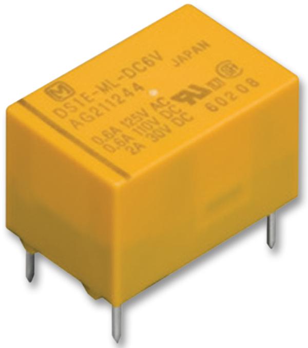 DS1E-M-DC12V RELAY, SIGNAL, SPDT, 30VDC, 2A PANASONIC