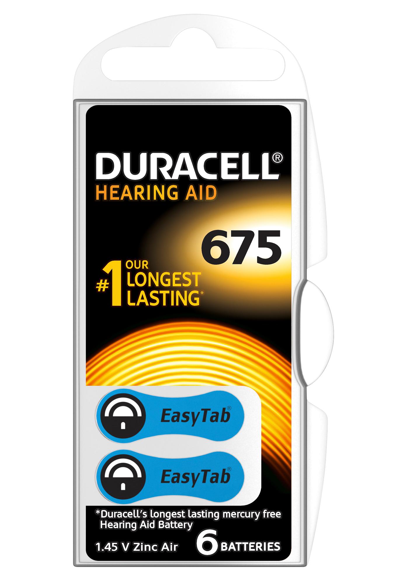 15063765 CELL, BUTTON, DA675, PK6 DURACELL