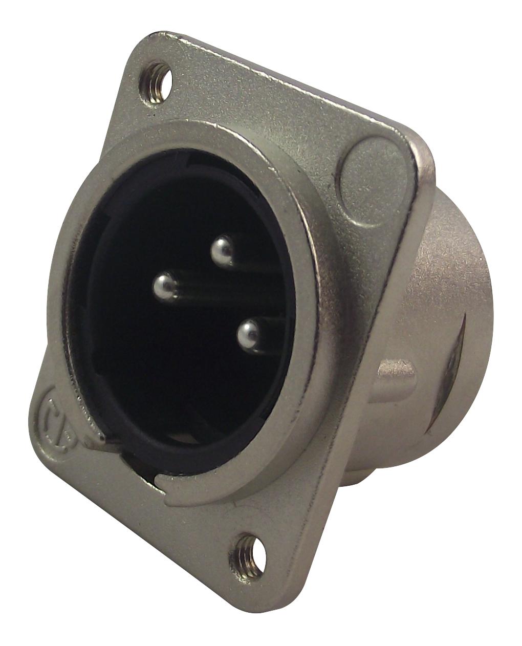 NC3MDM3L1 PLUG, XLR, M3, PANEL, UNIFIED, 3POLE NEUTRIK