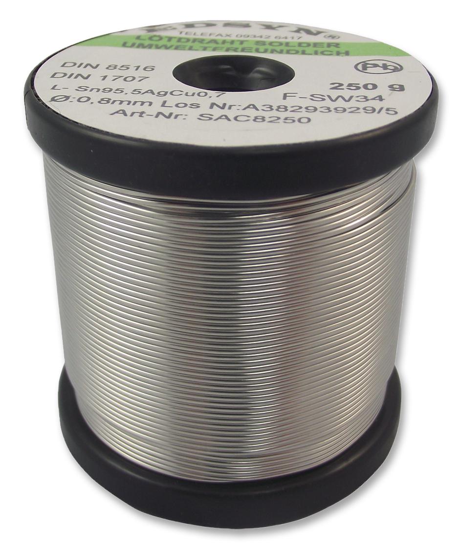 SAC8250 SOLDER WIRE, LEAD FREE, 0.8MM EDSYN