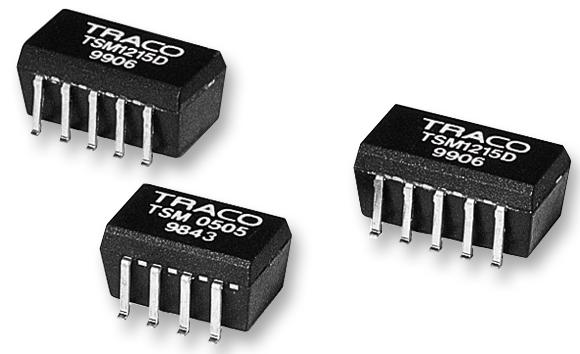 TSM 1205D CONVERTER, DC/DC, SMT, 1W, +/-5V TRACO POWER