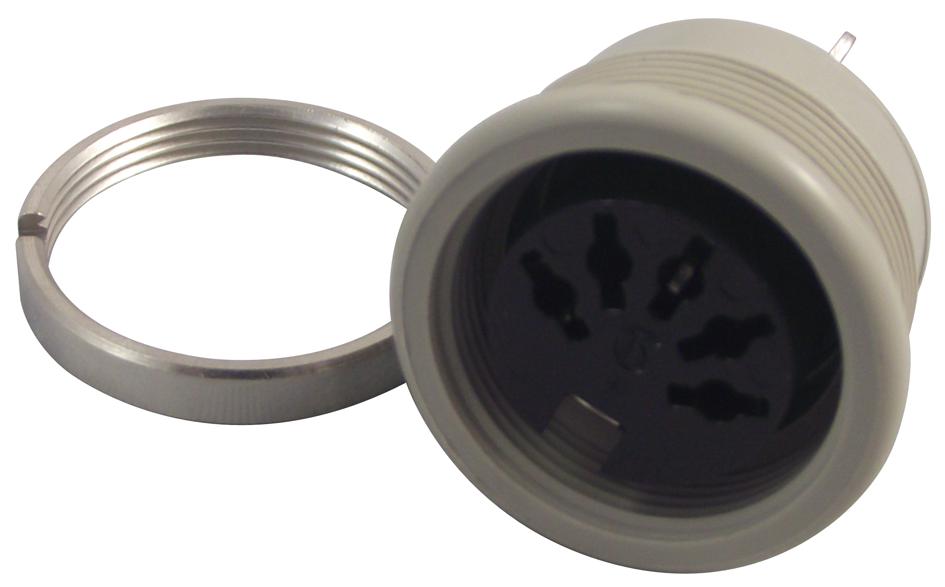 MAB 3100 S SOCKET, DIN, PANEL, 3PIN HIRSCHMANN