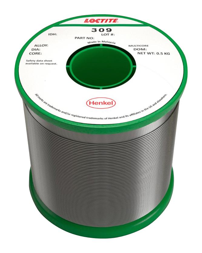 309 99C 5C 0.9MM H 500G SOLDER WIRE, LEAD FREE, 0.9MM, 500G MULTICORE / LOCTITE