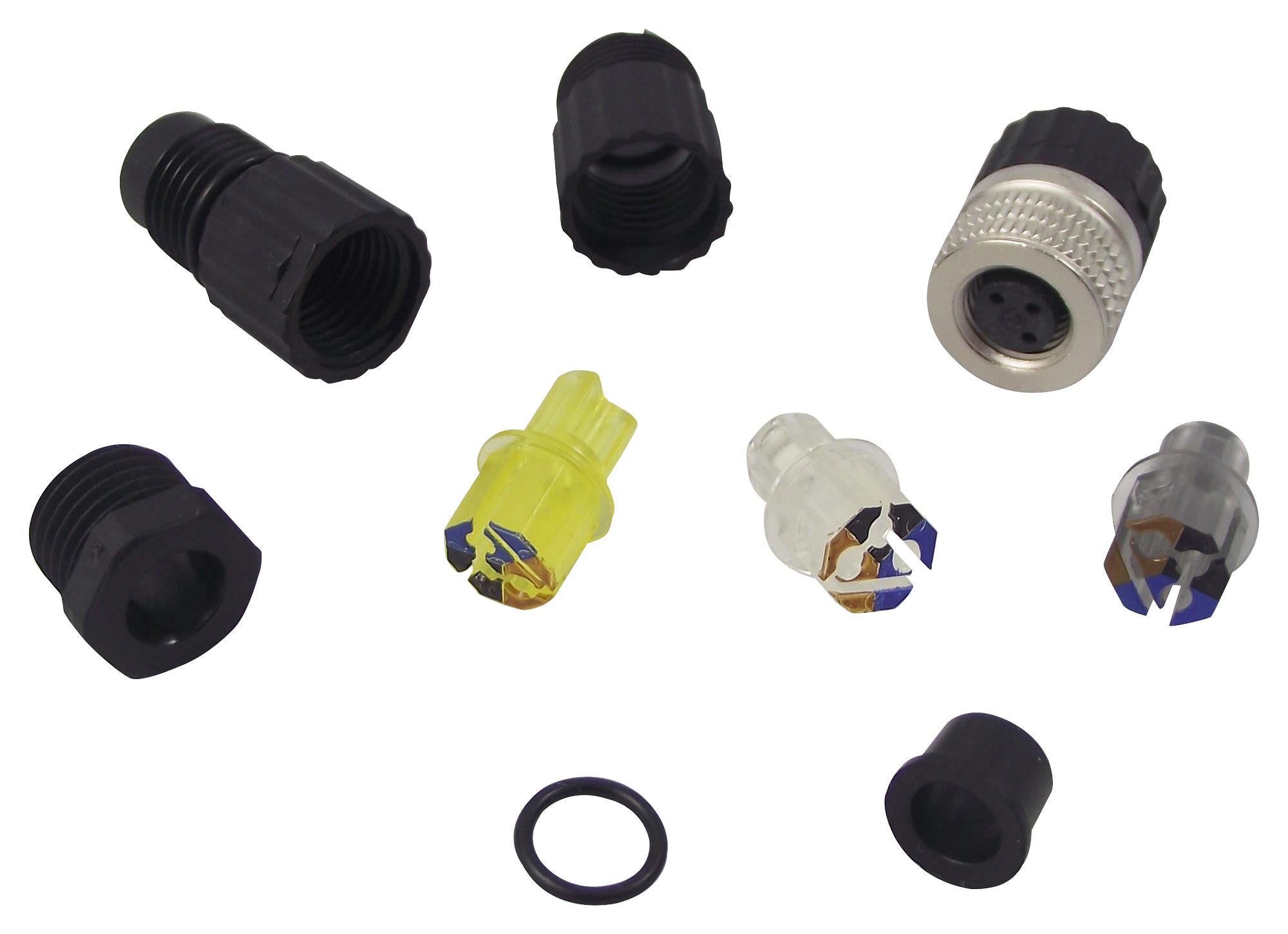 ELKA 3008V SOCKET, FREE, M8, 3WAY HIRSCHMANN