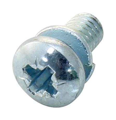 M36PRSTSSZ100- SCREW, W/SPRING WASHER, M3X6, BX100 TR FASTENINGS