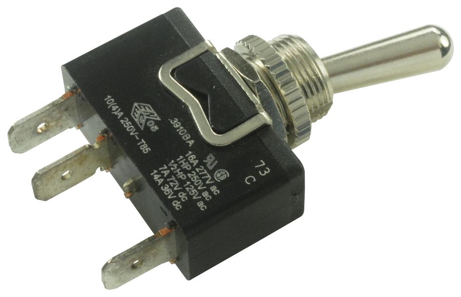 C3910BAAAA SWITCH, SPDT, 16A, 250VAC, SOLDER ARCOLECTRIC (BULGIN LIMITED)