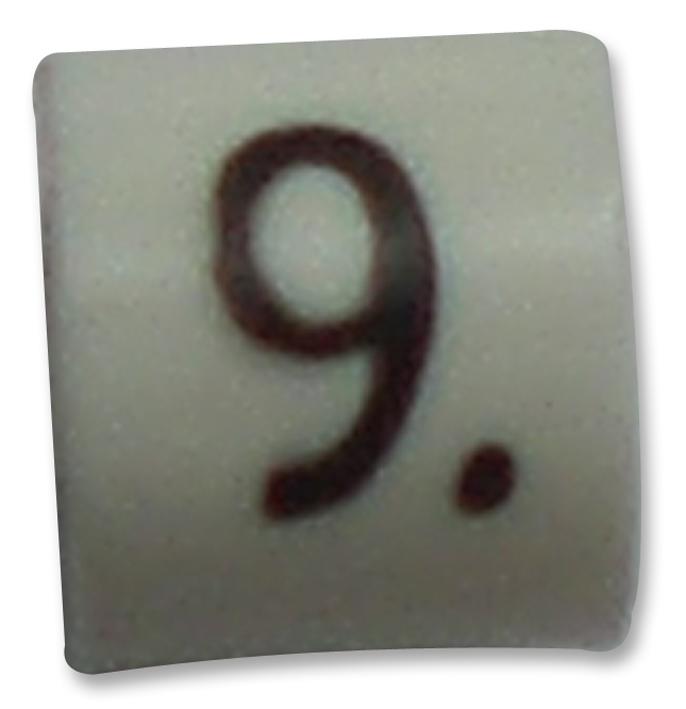 05801909 CABLE MARKER, 9, WHT, PK100 TE CONNECTIVITY