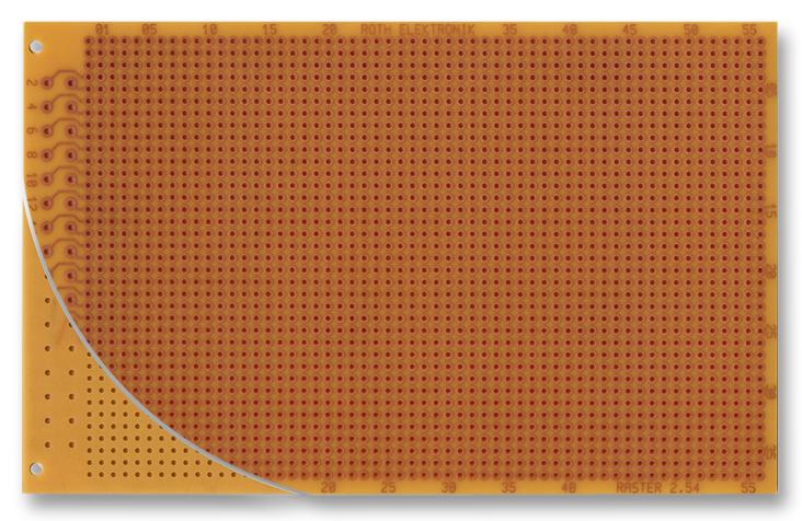 RE525-HP PCB, EUROCARD, FR2, 100X160 ROTH ELEKTRONIK