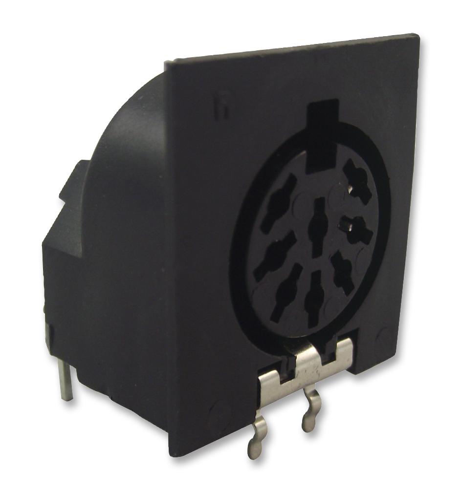 MAB 8 SH SOCKET, DIN, PCB, 8PIN HIRSCHMANN