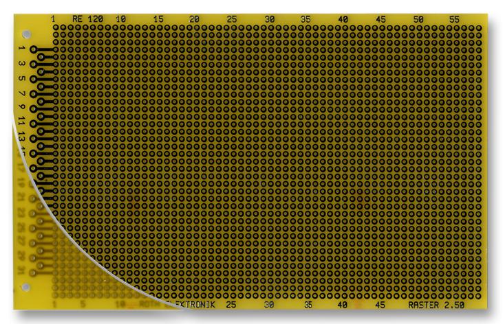 RE120-LF PCB, EUROCARD, FR4, 2.50MM, 31 POL ROTH ELEKTRONIK