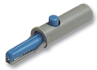930126102 ALLIGATOR CLIP, BLUE , AK 10 HIRSCHMANN TEST AND MEASUREMENT