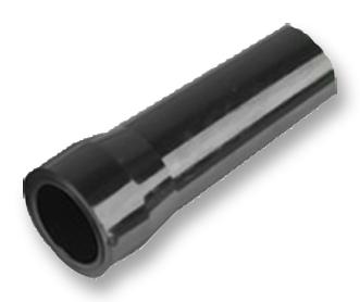 GMA.2B.080.DN STRAIN RELIEF, BLACK, 8MM LEMO