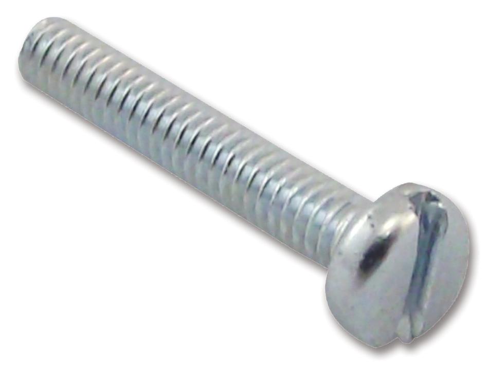 M3 25 PSSTMC Z100 SCREW, SLT, PAN, STEEL, BZP, M3X25,PK100 TR FASTENINGS