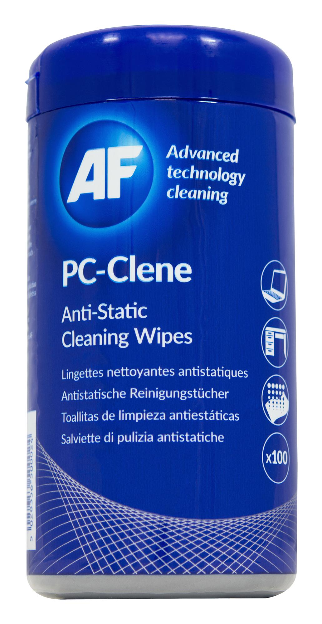 PCC100 WIPES, PC CLENE, PK100 AF INTERNATIONAL
