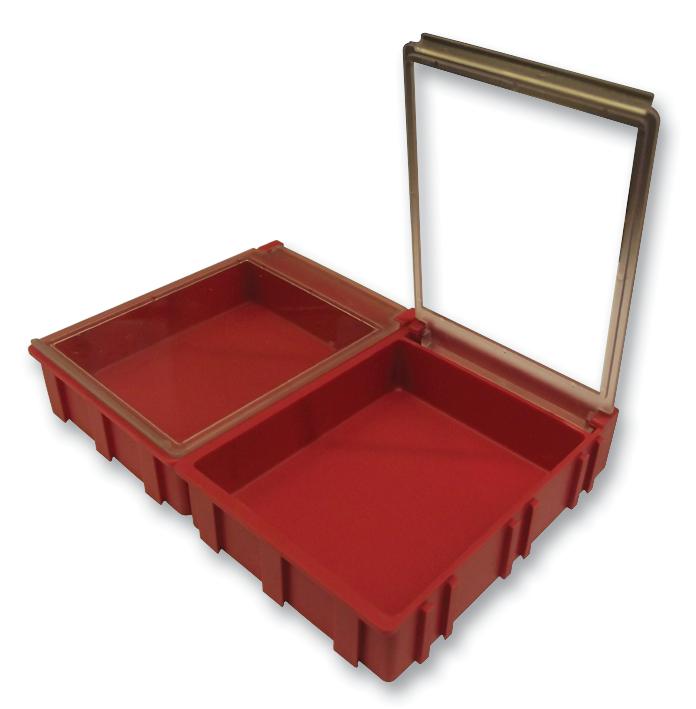 SMD-BOX N3-2-3-6-1 BOX, SMD, 41X37X15MM, B=RED, L=TRANSP LICEFA