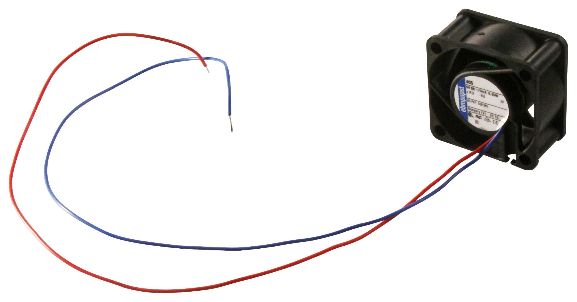 412 FAN, 40MM, 12VDC, 10M3/H, 18DBA EBM-PAPST