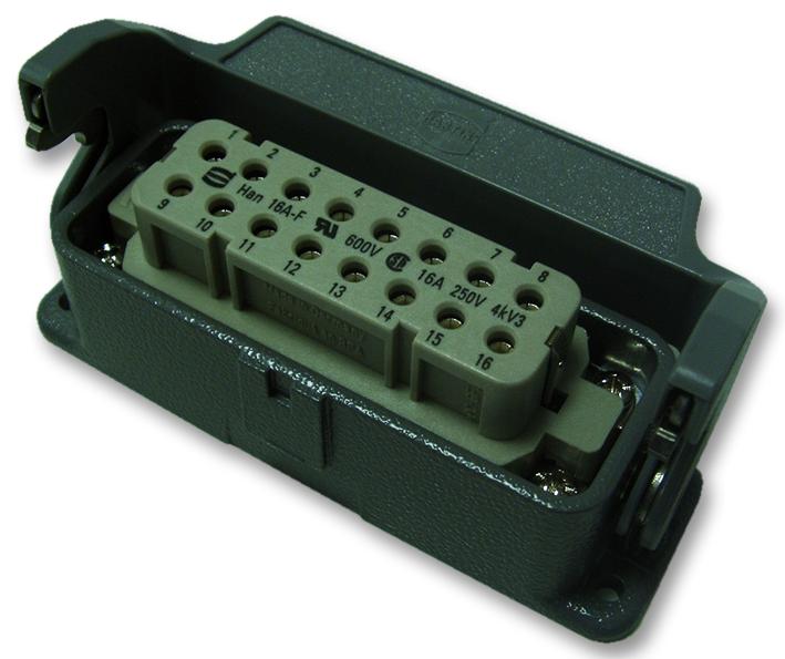 66 30 226 002600 BULKHEAD + FEMALE INSERT, 16A HARTING