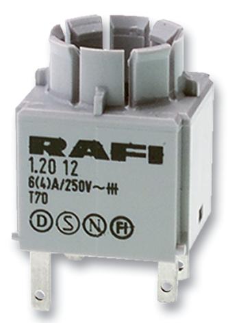 1.20.122.021/0000 CONTACT BLOCK, STANDARD, 1NO/1NC RAFI