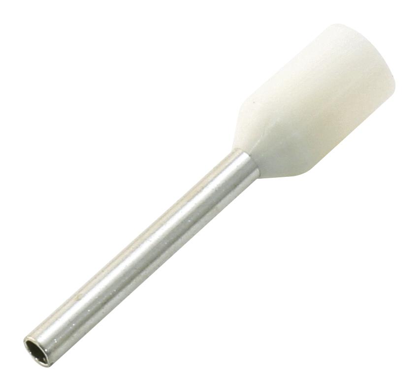 E7508-L-WHITE FERRULE, 20AWG, 14.5MM, NYLON, WHITE MULTICOMP PRO