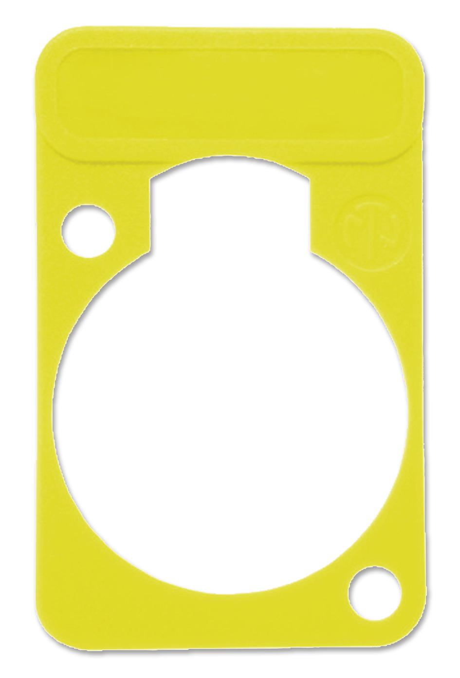 DSS-4 PLATE, D-SHELL, YELLOW NEUTRIK