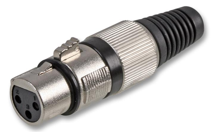 PLS00216 XLR SOCKET, 3P PULSE