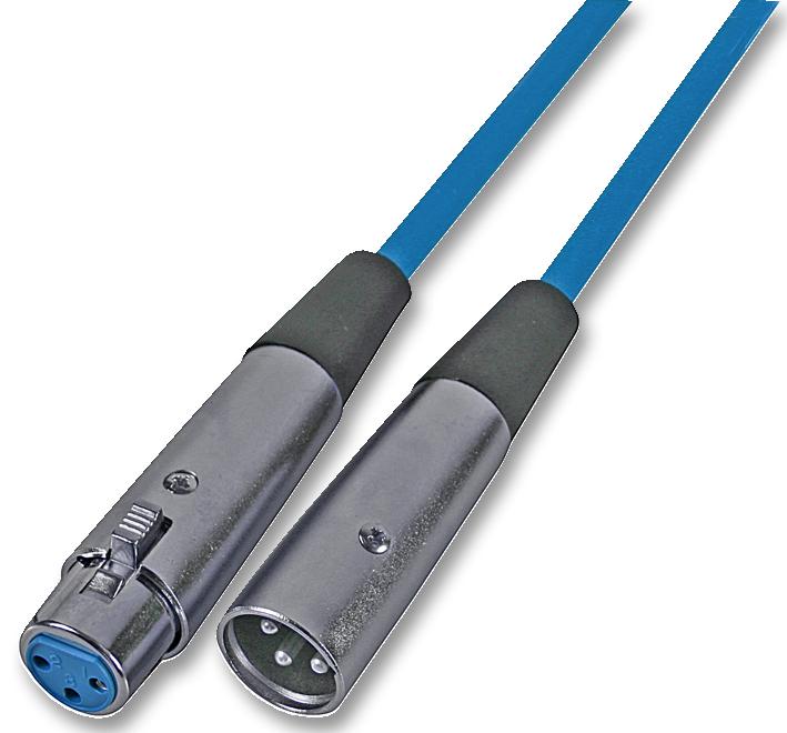 AV21111 XLR PATCH LEAD, 1M, BLUE SOUNDLAB