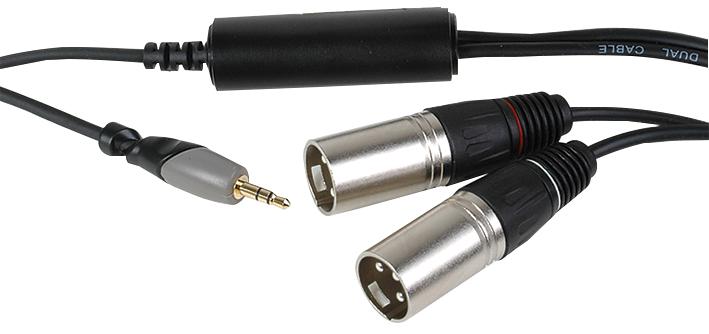 PLS00550 GROUND LOOP ISOLATOR, 3.5MM TO 2X XLR P PULSE