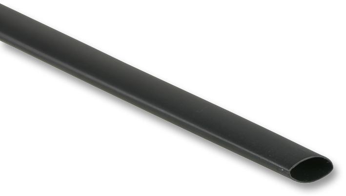 HS119-25 SHRINK TUBE, PO, BLACK, 10M, 3:1, 13.2MM MULTICOMP PRO
