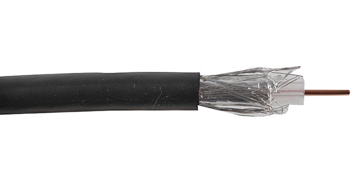 PP001518 CABLE RG6U BLACK 100M PRO POWER