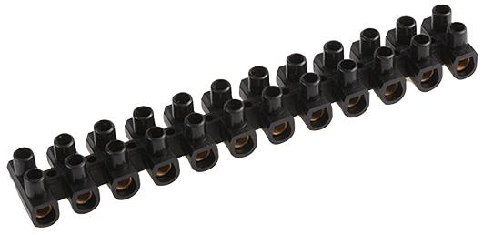 CS15BK TERMINAL BLOCK POLYETHYLENE 16A BLACK HELLERMANNTYTON