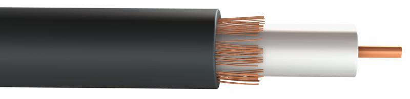 RG59PE100M CABLE RG59U PE EXTERNAL, BLACK 100M PRO POWER