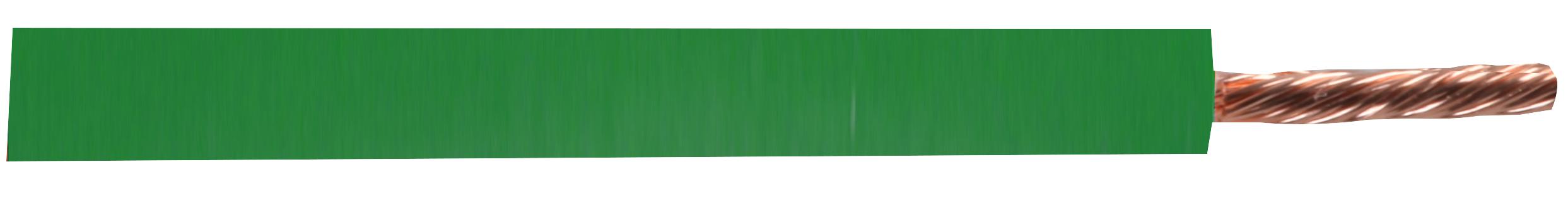 PEL01833 CBL SINGLE CORE H05Z-K 1MM GREEN 100M PRO ELEC