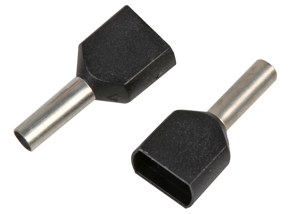 DICE2015 FRENCH TWIN FERRULE BLACK 1.50MM, PK100 PRO POWER
