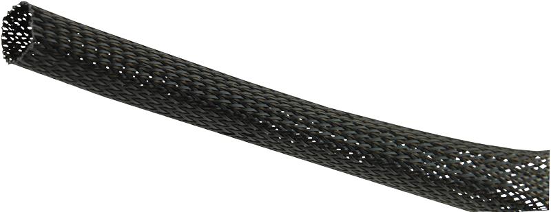 PET25 25M BLACK EXPANDABLE BRAIDED SLEEVING BLK 25M PRO POWER