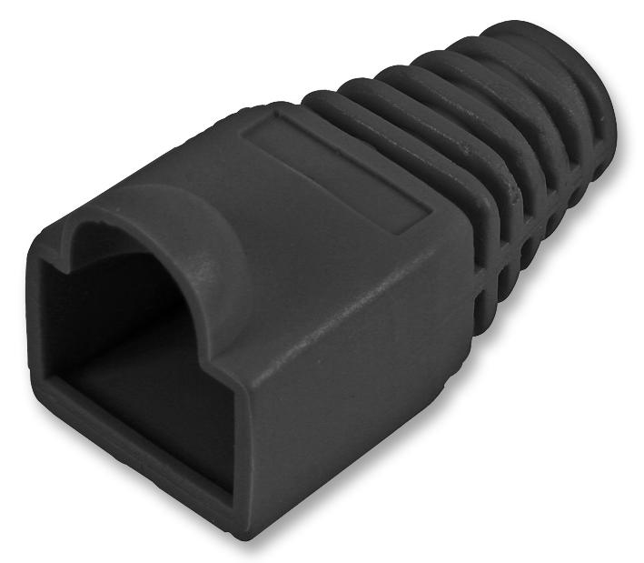 SH001 6 BLACK STRAIN RELIEF BOOT 6MM BLACK 10/PACK PRO POWER