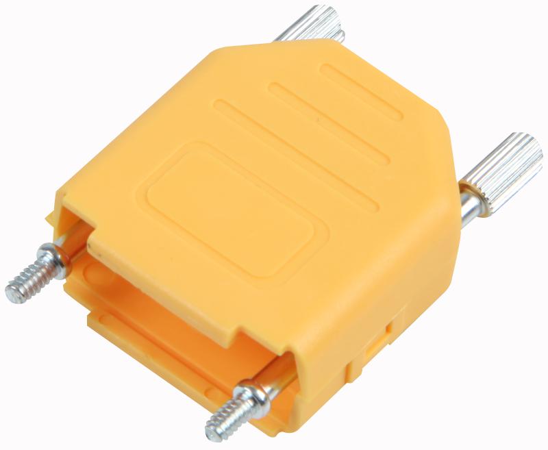 MHDPPK9-Y-K BACKSHELL, D, YELLOW, 9WAY MH CONNECTORS