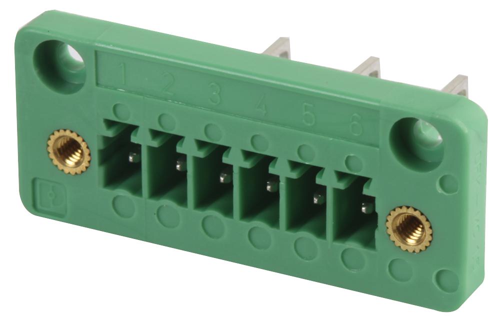 DFK-MC 1,5/ 6-GF-3,81 TERMINAL BLOCK, HEADER, 6POS, TH PHOENIX CONTACT