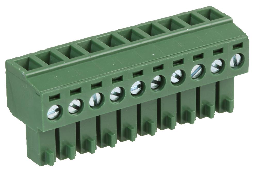 MC000102 TERMINAL BLOCK, PLUGGABLE, 10POS, 16AWG MULTICOMP PRO