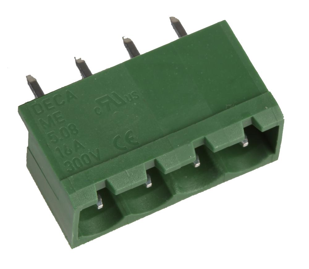 MC000202 TERMINAL BLOCK, HEADER, 4POS, TH MULTICOMP PRO
