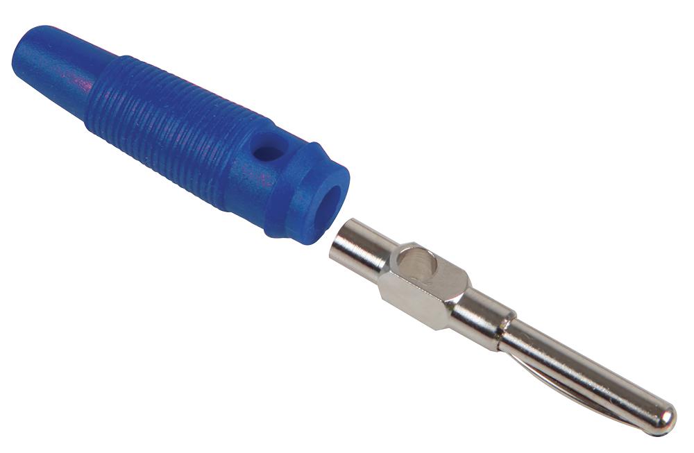 25.412.5 PLUG, 4MM, BLUE MULTICOMP