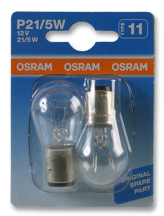 A380BL LAMP, P21/5W 380 12V 21/5W BAY15D 2PK OSRAM