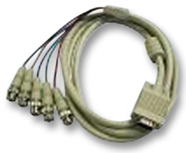 SS090 LEAD, 5X BNC PLUGS TO SVGA, 2M PRO SIGNAL