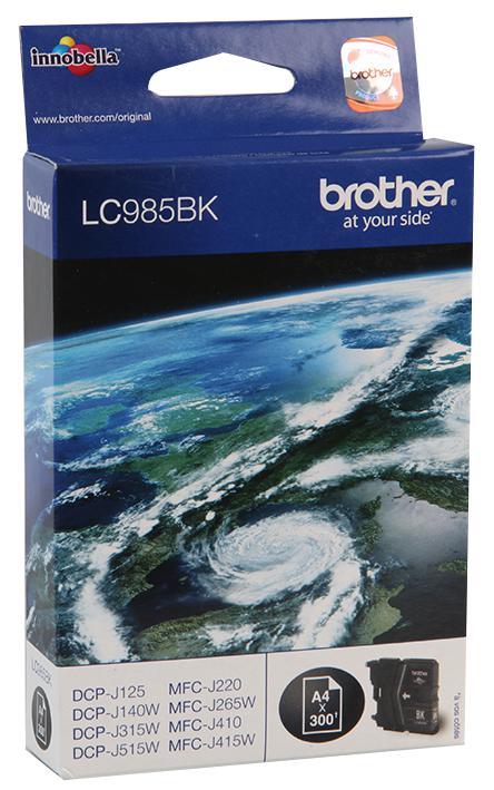 LC985BK INK CARTRIDGE, LC985BK, ORIGINAL BROTHER