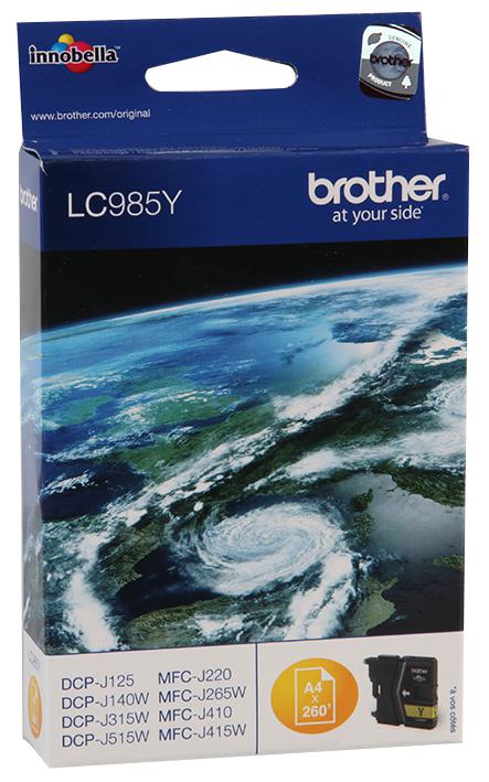 LC985Y INK CARTRIDGE, LC985Y, ORIGINAL BROTHER