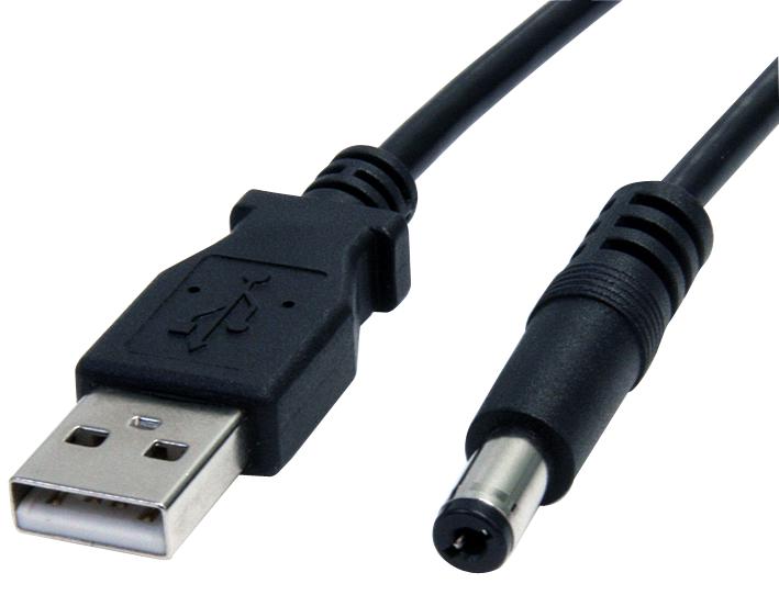 USB2TYPEM LEAD, USB-5.5MM 5V DC, TYPE M BARREL 1M STARTECH