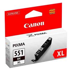 CLI551XLBK INK CARTRIDGE, ORIGINAL, BLACK, CANON CANON