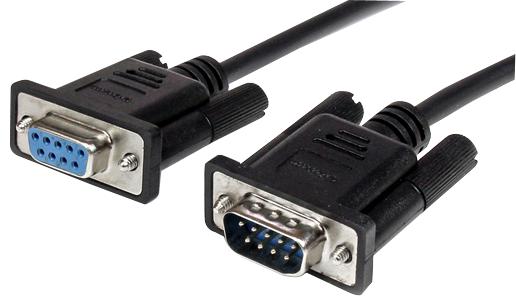 MXT1002MBK COMP CABLE, 9P D-SUB PLUG-SKT, 2M, BLK STARTECH