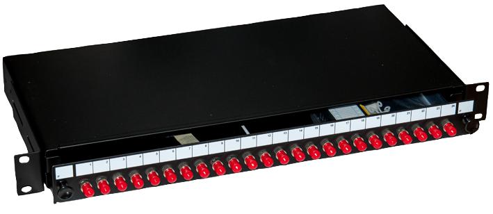 009-022-009-24 ST FIBRE PATCH PANEL, 24PORT, 1U CONNECTIX CABLING SYSTEMS