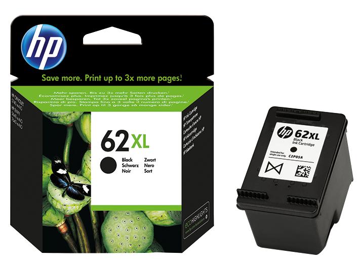 C2P05AE INK CART, C2P05AE, NO.62XL, BLACK, HP HEWLETT PACKARD