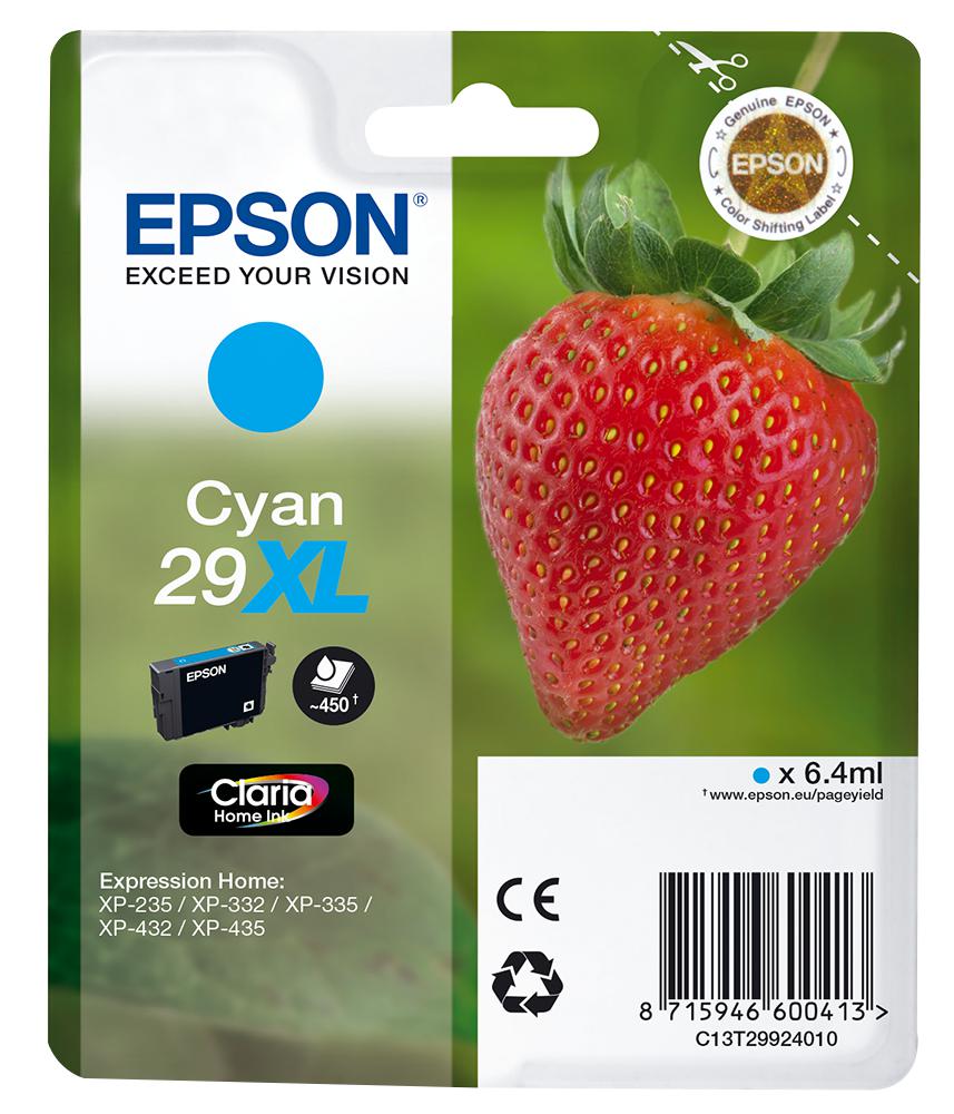 C13T29924010 INK CARTRIDGE, T2992, CYAN XL, EPSON EPSON